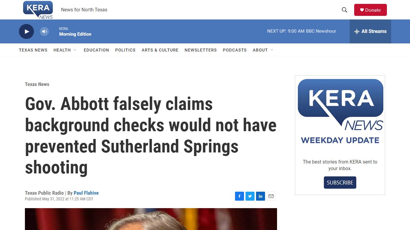 Gov. Abbott falsely claims background checks would not have prevented ...