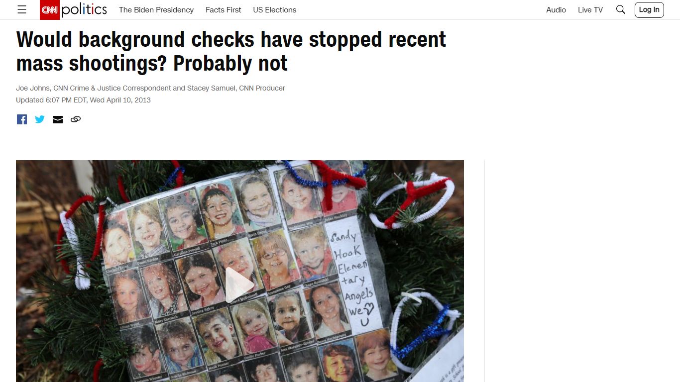 Would background checks have stopped recent mass shootings ... - CNN